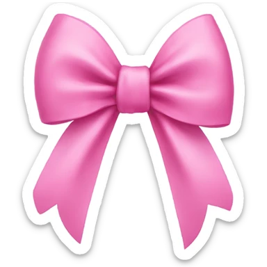 pink bow sticker