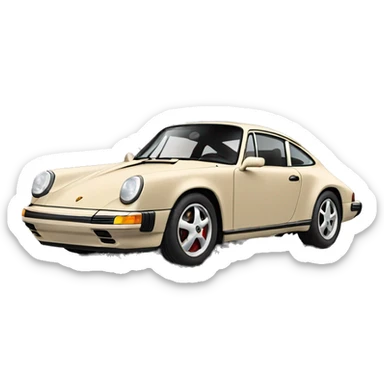 Porsche beige sticker