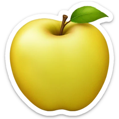 Yellow apple  sticker