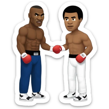 Mike Tyson vs Muhammad Ali sticker