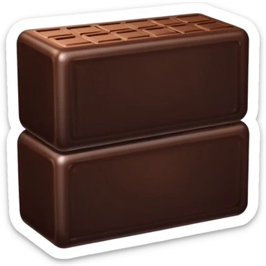 Bar of chocolate  sticker
