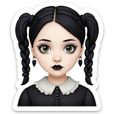 wednesday adams sticker