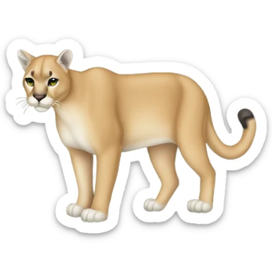 Puma in camouflage sticker