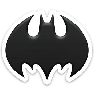 Bat man logo sticker