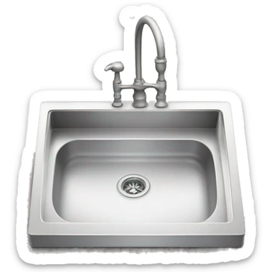 Elegant kitchen sink sticker