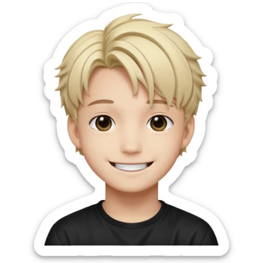 Quiero un emoji con el rostro de Félix de straykid sticker