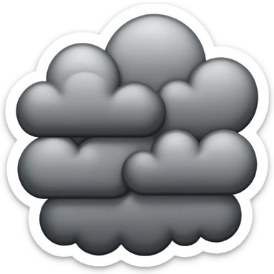 Dark evening with some gray clouds sticker