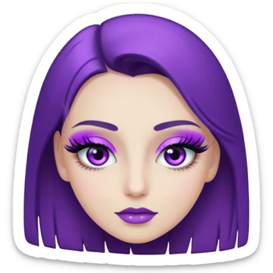 beauty purple sticker