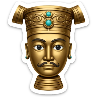 sanxingdui bronze man emoji set sticker
