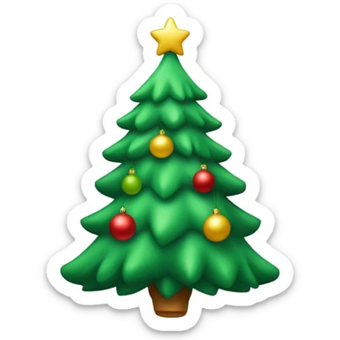 Christmas tree decoration sticker