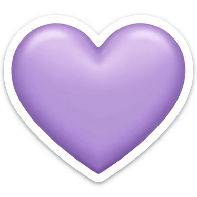 Lilac heart sticker