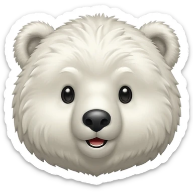 Puedes hacer un oso polar el cual este guiñendo el ojo de esta manera 😉 sticker