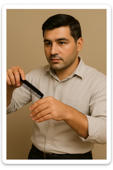 Now all that's left is the barber, take out the rest. sticker