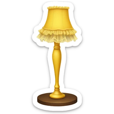 Christmas story leg lamp sticker