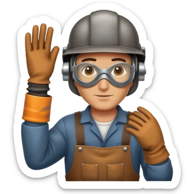 Italian welder sticker