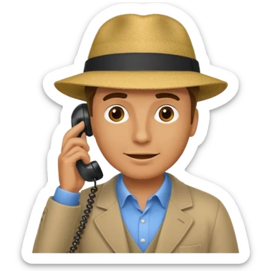 HOMBRE HABLANDO POR TELEFONO sticker