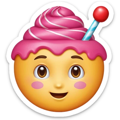 single charactarized personified candy sweet treat sticker