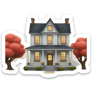 Lover house sticker