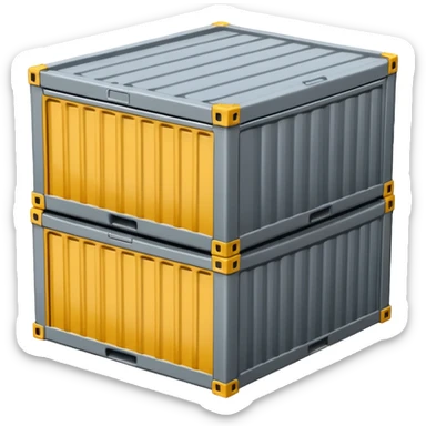 goods Contener emoji which is used for shipment of goods sticker