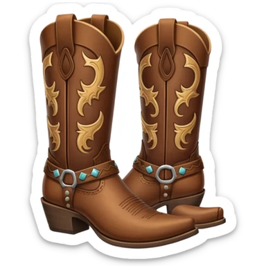 Cowboy boot’s emoji  sticker