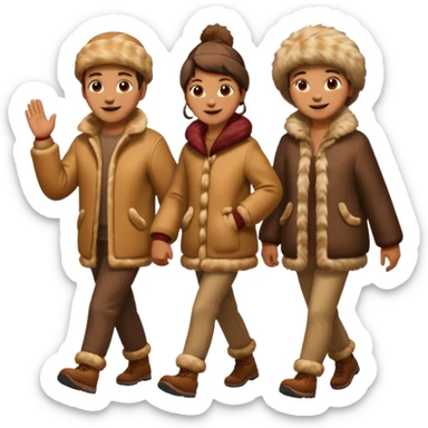 ice age tribe walking sticker