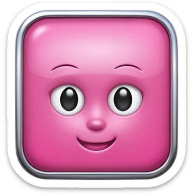 pink girly chrome internet sticker