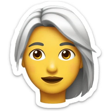 chica con la cara pixelada sticker