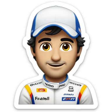 Carlos sainz Formula 1 driver sticker