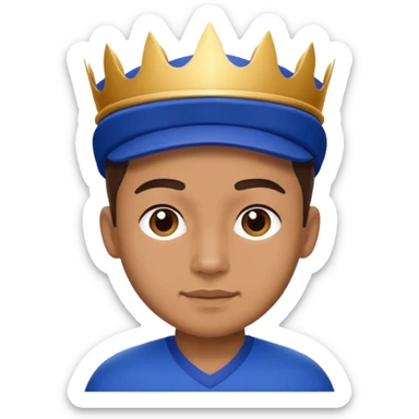 Team player wearing royal blue and white  sticker