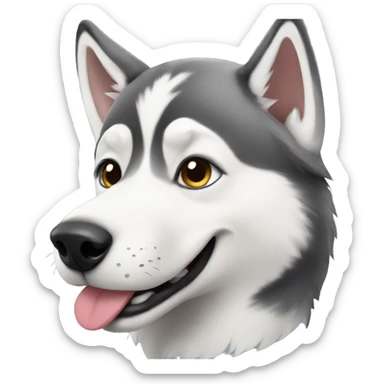 Cute husky sticker