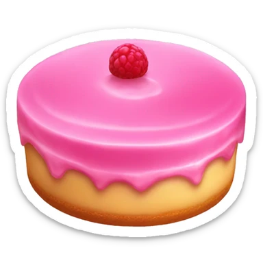 Pink flan sticker