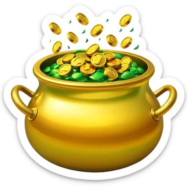 pot of gold sticker