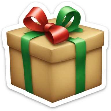 Christmas present sticker