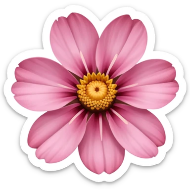 pink and brown flower sticker