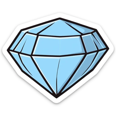 silver colored diamond sticker