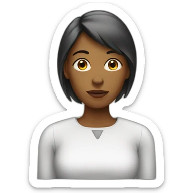 Unemployed women sticker