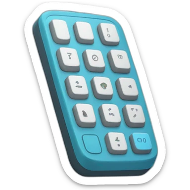 mobile keypad sticker