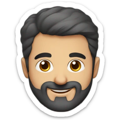 Armenian men reading interesting book and looking at camera and smiling  sticker