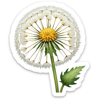 Dandelion flower emoji in white colour looks aesthetic edit better different styles sticker