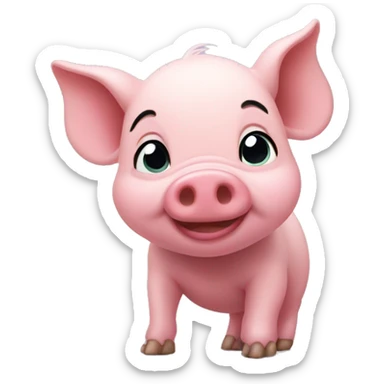 piglet from disney sticker