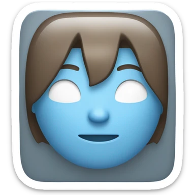 I want an emoji that has a square with rounded corners, the color has to be the light blue predetermined in discord, and in the middle it says 1v1 sticker