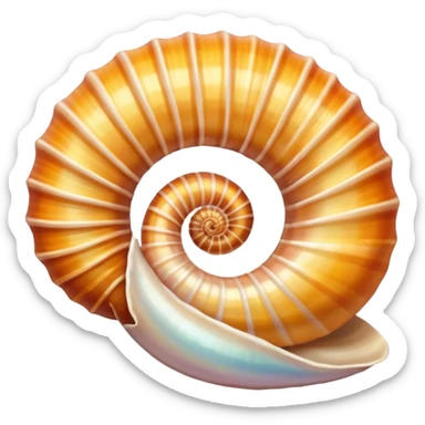 Scientific artistic pic of a 🐚  sticker