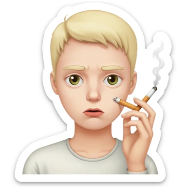 I’m sleepy and irritated but I wanna smoke and you need to hurry up sticker