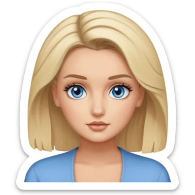 Perrie Edwards blue eyes, blonde hair sticker