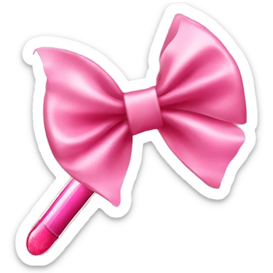 Lipgloss with a bow on it  sticker