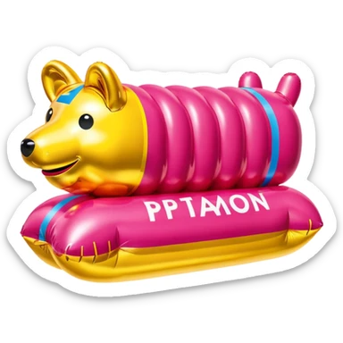  paris SPAM meat jeff koons style inflatable sculpture art  sticker