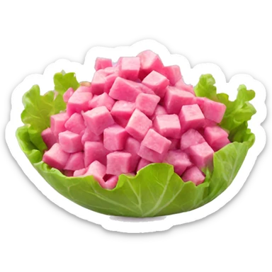 pink salad with sweetd sticker