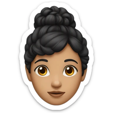 blackhair georgian girl sticker