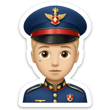 Creamele con la divisa da Carabiniere non da polizia  sticker