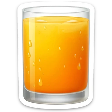 fresh orange juice sticker